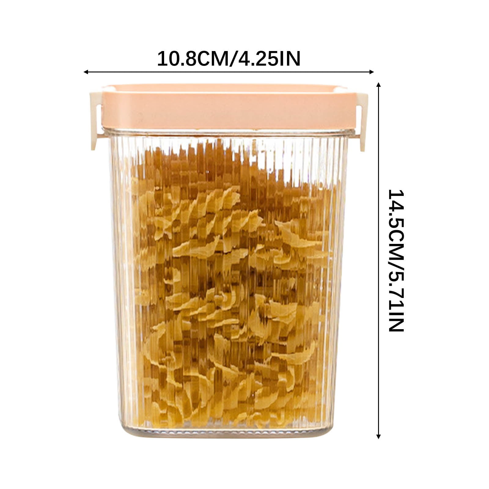 Glass Food Storage Jars with Airtight Clamp Lids, Large Kitchen Canisters for Flour, Cereal