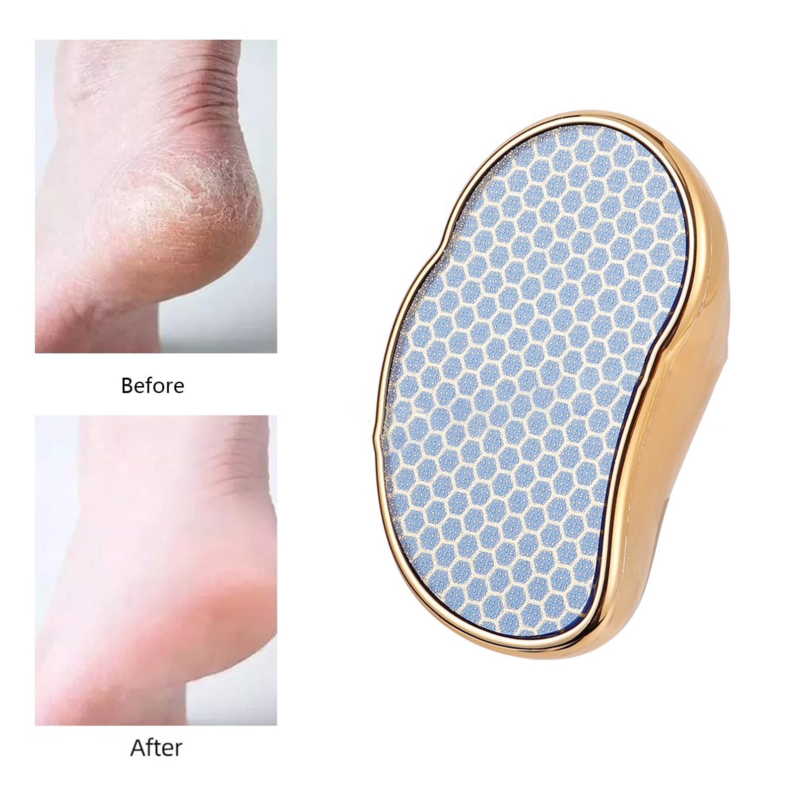 Glass Foot File Callus Remover Foot Scrubber and Heel Scraper for