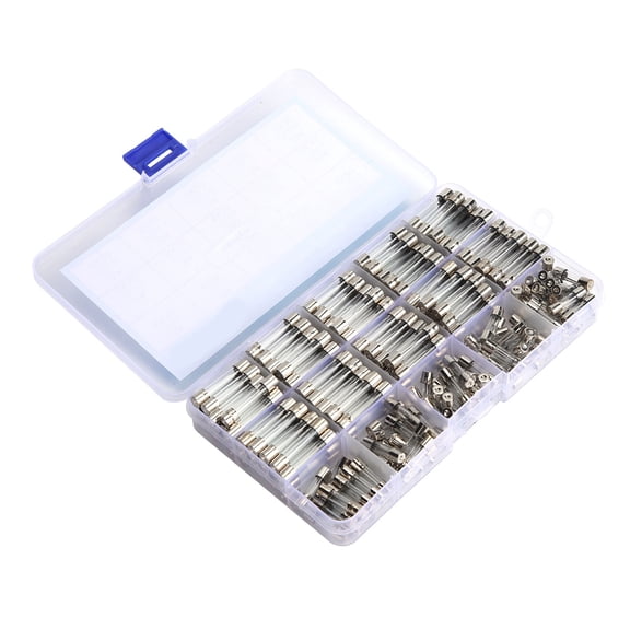 Glass Fuse Assortment Kit, 250 Pcs Fast Blow Fuses 6x30mm and 5x20mm, 1-20A 250V Electrical Fuses Set for Automotive, Home Appliances, Instruments and Electronic Toys