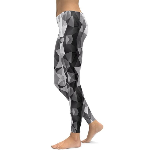 Glass Geometric Leggings Size: S for Women | FIERCEPULSE
