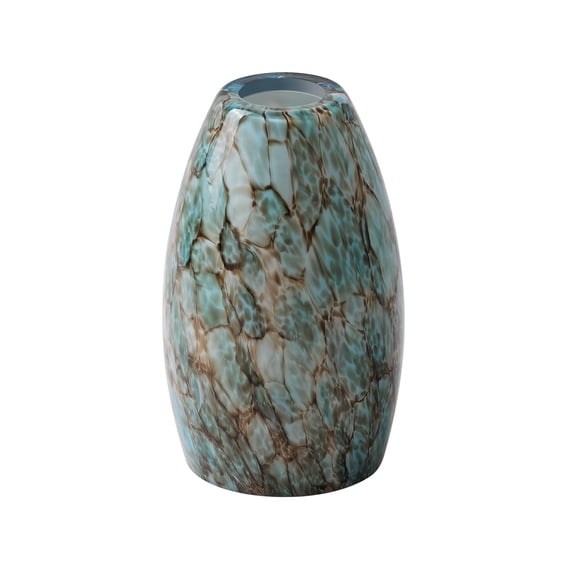 Glass Globe Lamp Shade Agate Blue 1 Count Replacement for E26 Base Fixtures