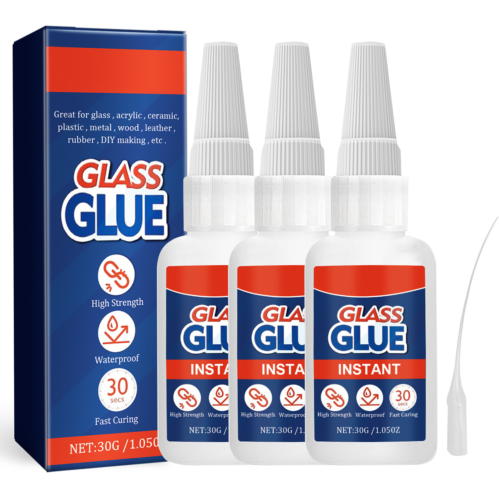 Glass Glue, 32g Glass to Glass Glue Clear, Super Instant Glue, Glue for