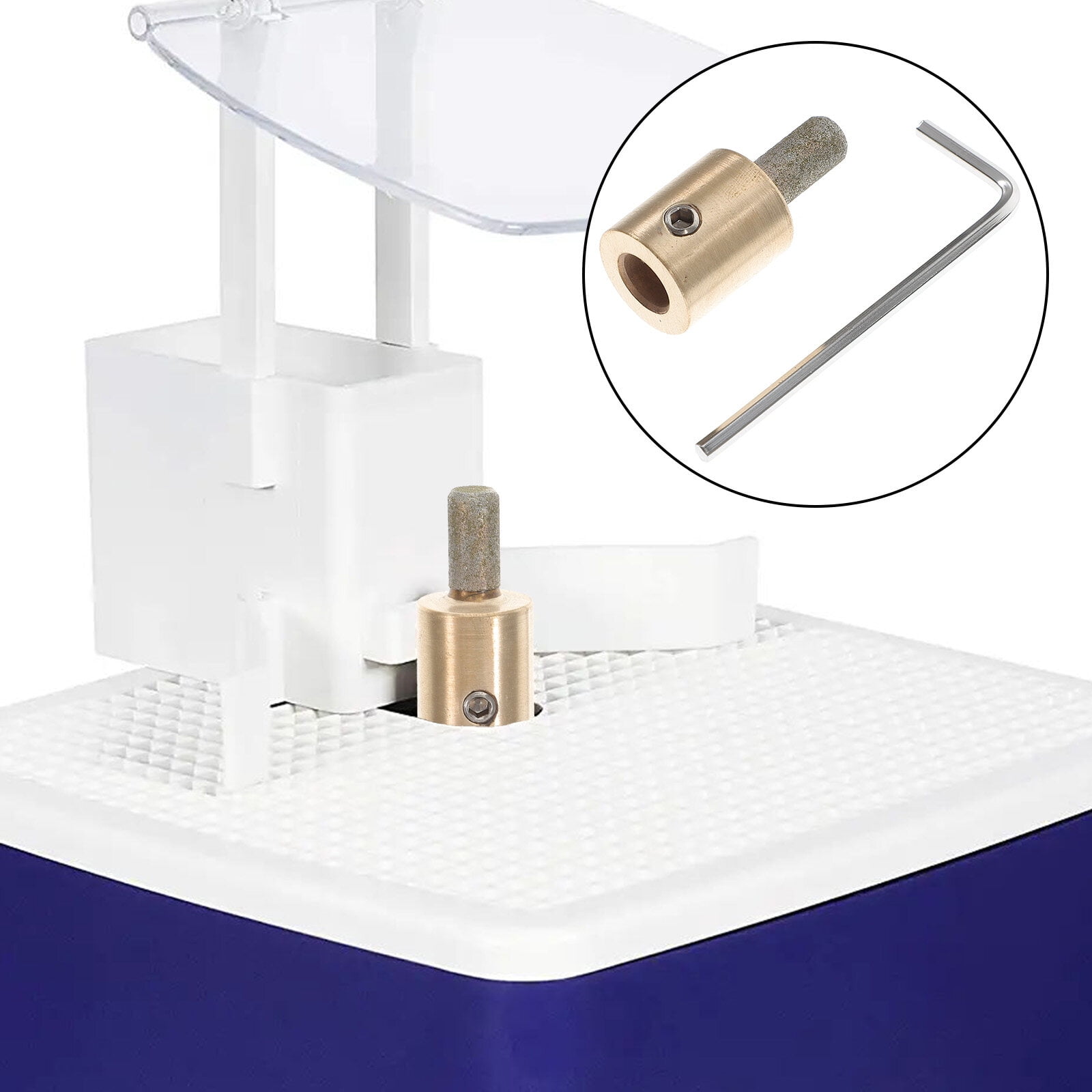 Glass Bit 1/4 Inch Glass Grinding Wheel Brass Core Stained Glass Supply