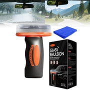 Glass Guard Windshield Cleaner Oil Film Remover for Car with Cleaning Board, Car Glass Oil Film Cleaner, Improve Windshield Clarity for Safe Driving