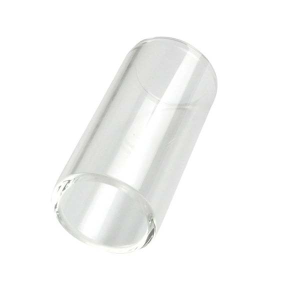 Glass Guitar Slide for Lap Steel/Hawaiian/Electric Guitar (White)