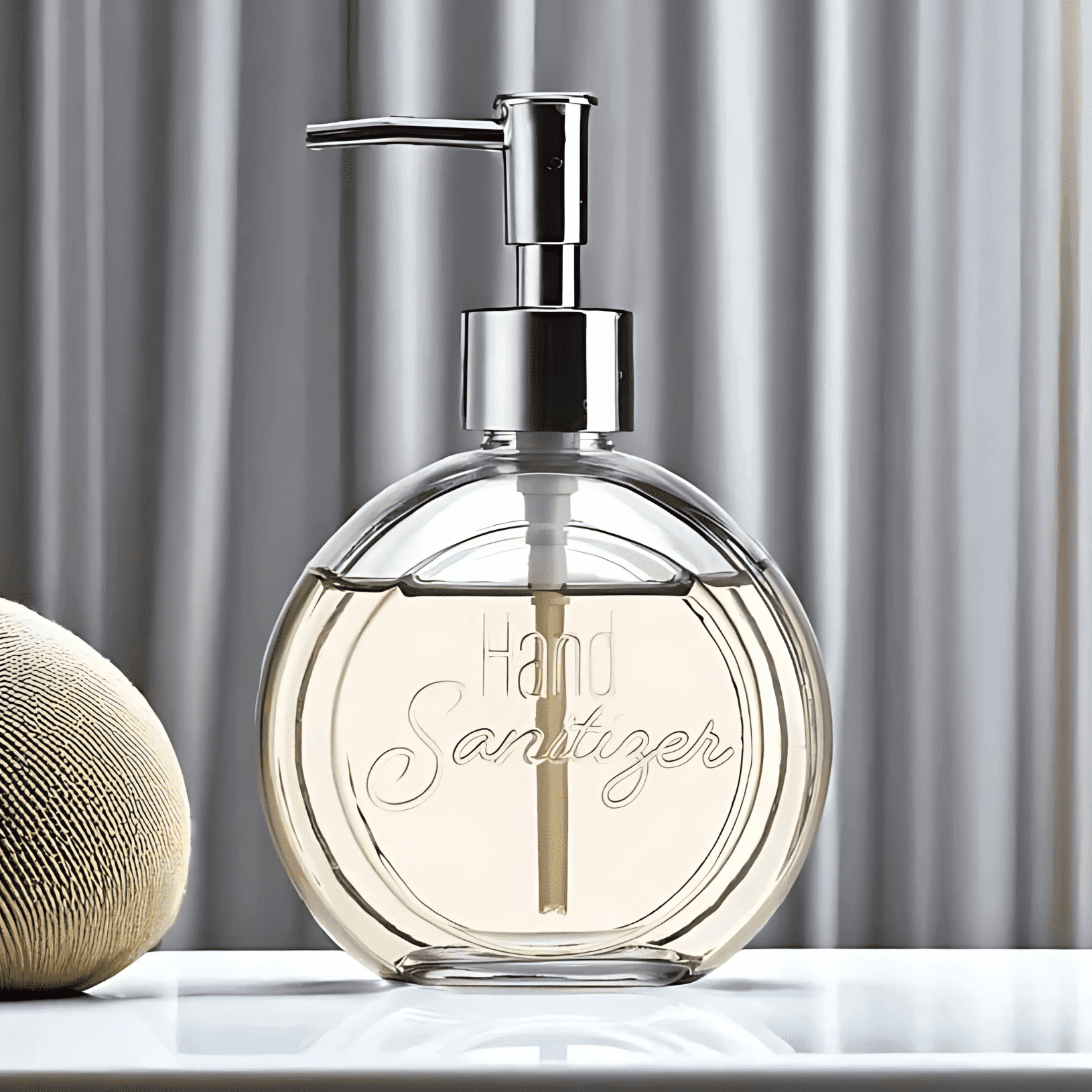 Glass Hand Sanitizer Soap Dispenser 13 oz