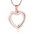 thumbnail image 1 of Glass Heart Urn Necklace for Ashes for Women Men Stainless Steel Cremation Jewelry Memorial Lockets Keepsake Pendant for Ash Holder, 1 of 6