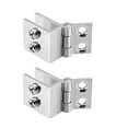 thumbnail image 1 of Glass Hinge Adjustable 0 Degree Clamp for 5-8mm Thickness 2Pcs, 1 of 5