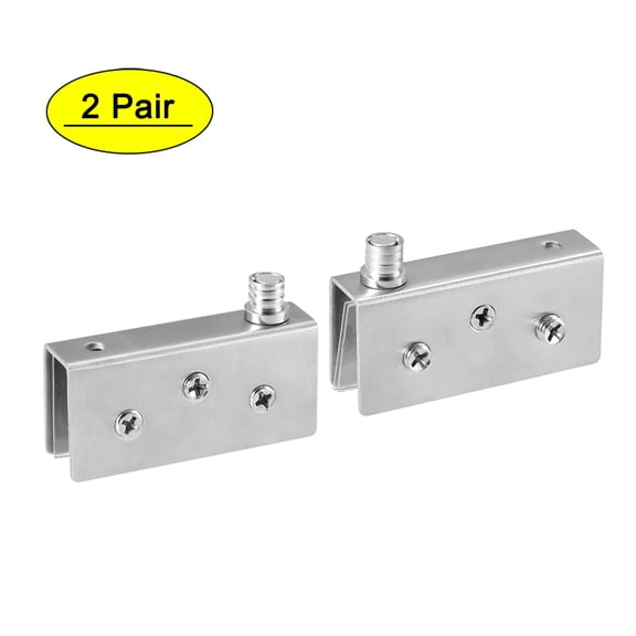 Glass Hinge Stainless Steel  Glass Door Pivot Hinge 2 Pair