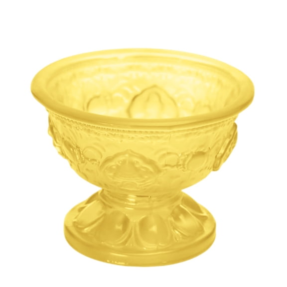Glass Holy Water Offering Bowl Round Glass For Buddha Altar Prayer Home Blessing Wedding Guanyin Devotion Versatile Candle Stand Decor