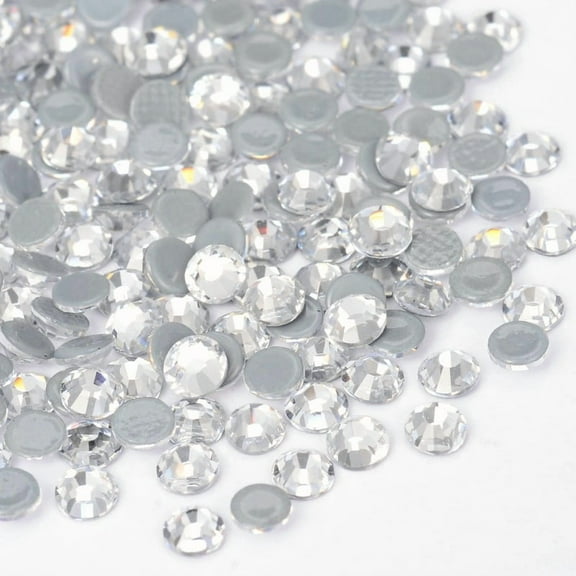 Glass Hotfix Rhinestone Grade AA Flat Back & Faceted Half Round Different background colors do not affect use. SS16 3.8~4.0mm