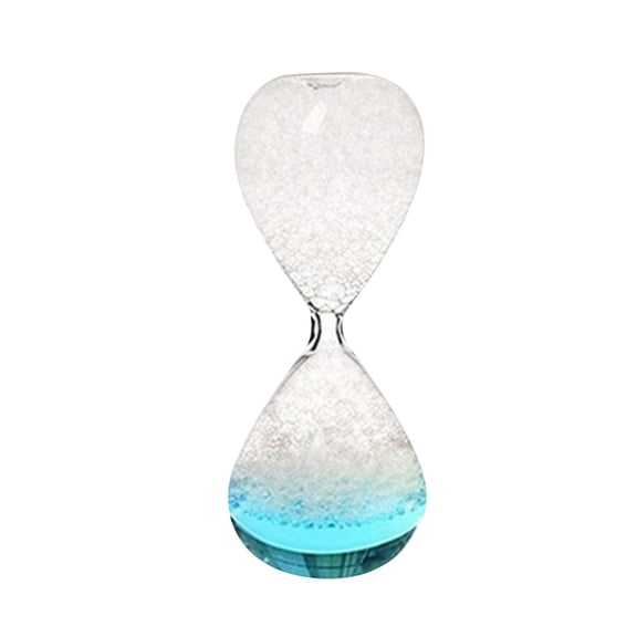 Glass Hourglass Bubble Singing Hourglass Timer, Dream Crystal Hourglass, Liquid Motion Timer Sand Timer Kids Birthday Gifts Decoration blue