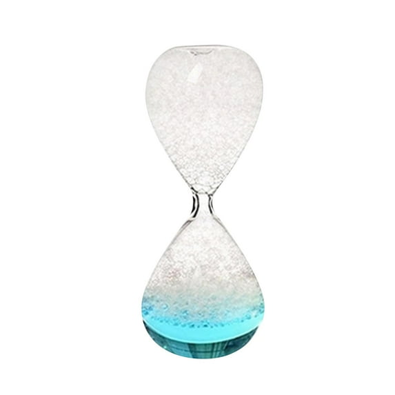 Glass Hourglass Timer Liquid Hourglass, Liquid Motion Timer, Hourglass Bubble Singing Hourglass Home Decorations Birthday Gifts blue