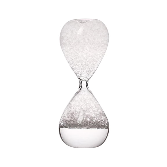 Glass Hourglass Timer Liquid Hourglass, Liquid Motion Timer, Hourglass Bubble Singing Hourglass Home Decorations Birthday Gifts clear