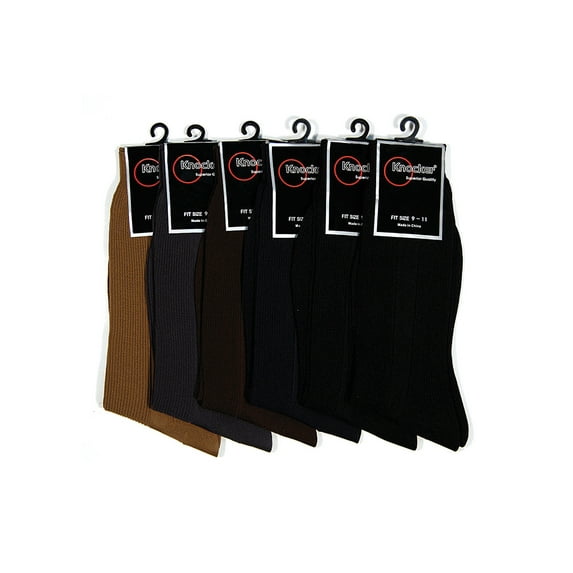 Glass House Apparel Assorted Dress Socks Men's Comfort Stretch, Assorted (6 Pack)