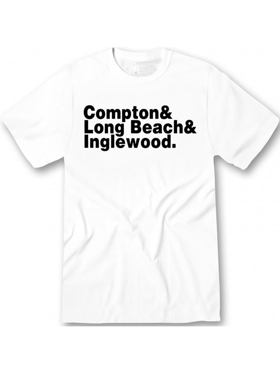 Compton Long Beach Inglewood Tee for Men Graphic T-Shirt