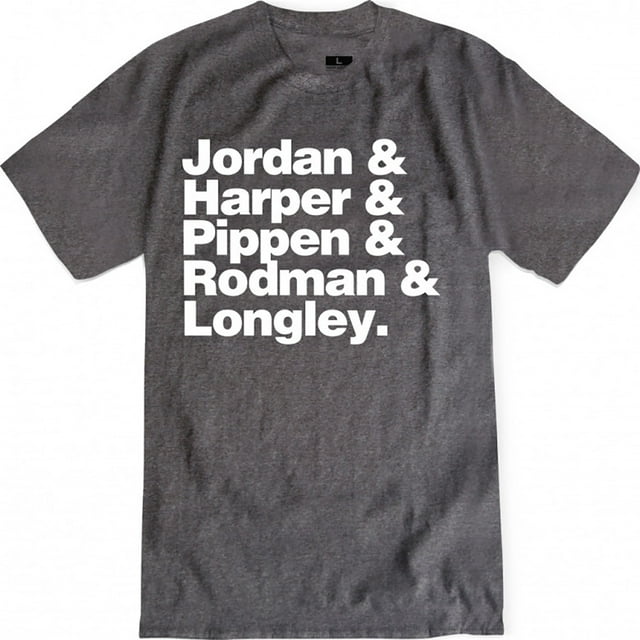 Glass House Apparel Graphic T Shirt for Men Unisex Bulls Team Chicago Members Short Sleeve Tees