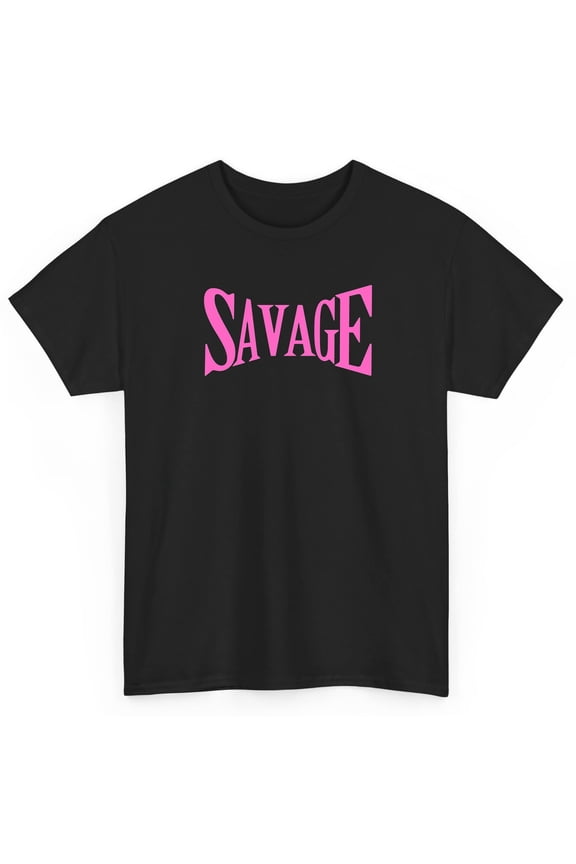Savage T Shirt Fashion Pop Short Sleeve Graphic Tee