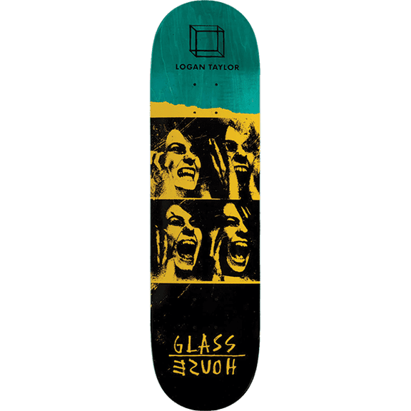 Glass House Taylor Possessed Skateboard Deck 8.37 Yellow