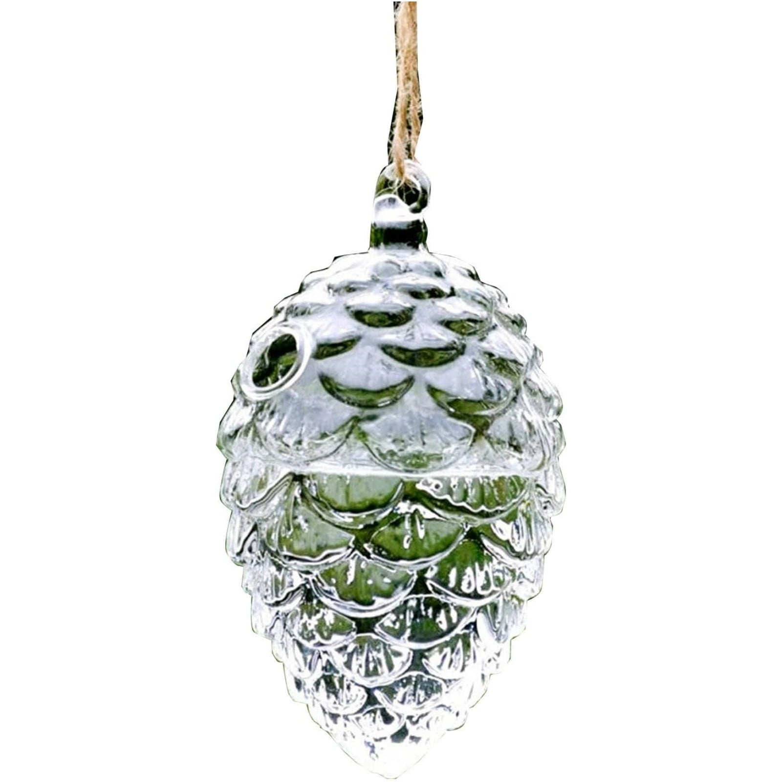 Glass Hummingbird Feeder For Outdoors Hanging Pinecone Shape Wild Bird