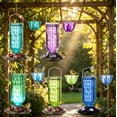 thumbnail image 1 of Glass Hummingbird Feeder Outdoor, 24oz Nectar Feeder with 6 Ports & Built-in Ant Guard, Leakproof Base, Easy Clean Garden Ornament Emerald green, 1 of 8