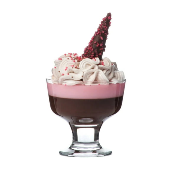 Glass Ice Cream Cups, Set of 3