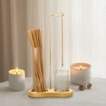 thumbnail image 1 of Taotanxi Glass Incense Holder, Incense Sticks Burner Holder with Storage,Hang Upside Down Incense Holder for Sticks with Glass Ash Catcher for Meditation Yoga Spa Room Decor, 1 of 6