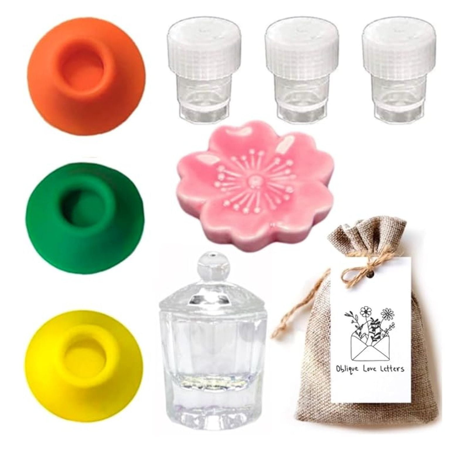 Owl Glass Inkwell With Pewter Cap & Pen Rest - 50ml Black Calligraphy Ink For Writing Enthusiasts