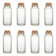 thumbnail image 1 of Glass Jar Glass Bottles Bead Containers with Cork Stopper Wishing Bottle Clear 7x3cm Hole: 1.7cm Capacity: 49ml(1.65 fl. oz), 1 of 5