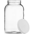 Glass Jar Wide Mouth with Airtight Plastic Lid USDA Approved BPA