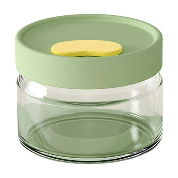 Glass Jar with Airtight Lids Overnight Oats Containers Food Storage Containers for Yogurt Snacks Sugar Spice and More (Green)