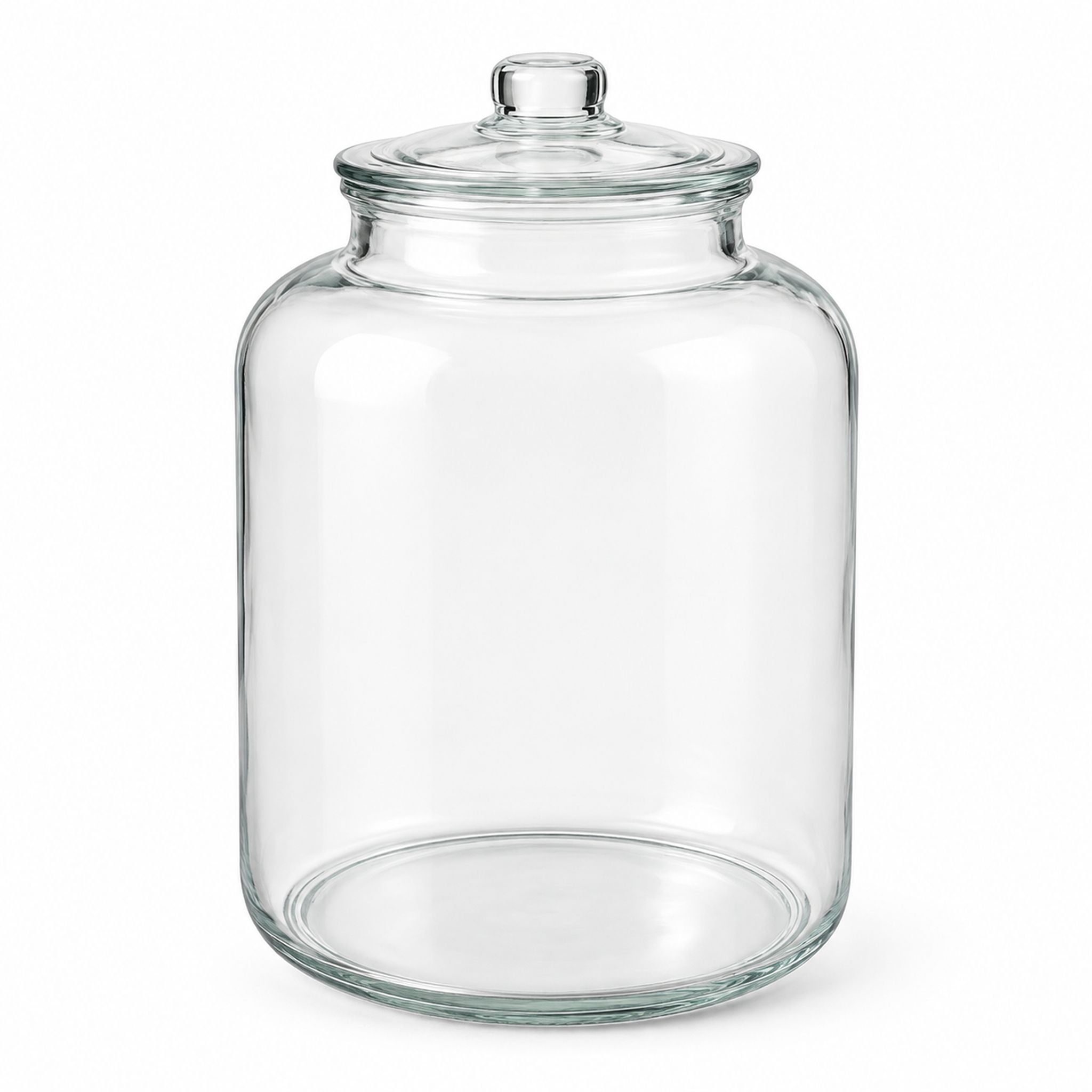 Glass Jar with Lid, 4 Gallon Airtight Food Storage Canister for Cookies ...