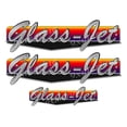 thumbnail image 1 of Glass Jet 50s boat Stickers "3D Vinyl Replica" of originals - 10" long, 1 of 2
