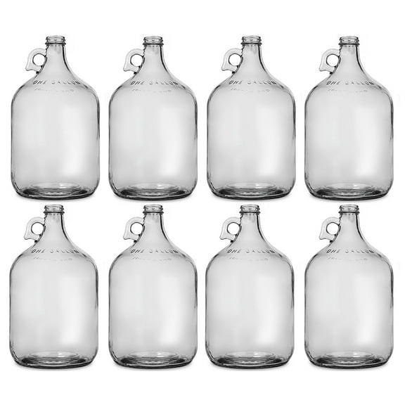 Glass Jug, 1 gal (Pack of 8)