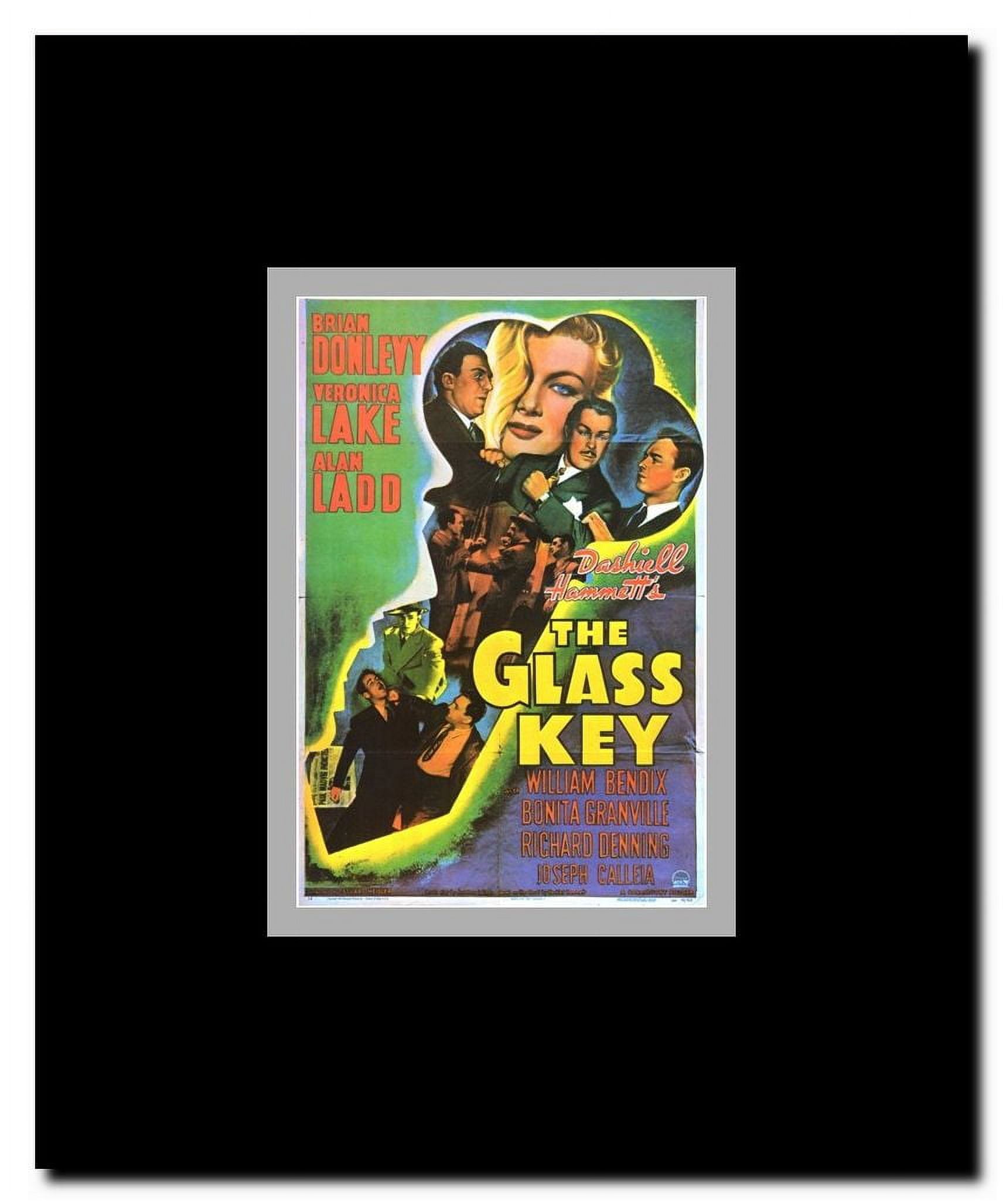 Glass Key Framed Movie Poster