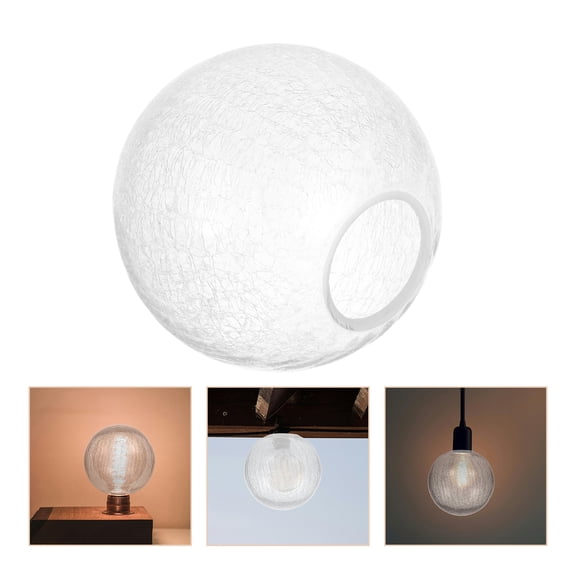 COMPUKAS Round Ball Glass Shade Elegant Light Diffusion 1 Piece For Home Decoration