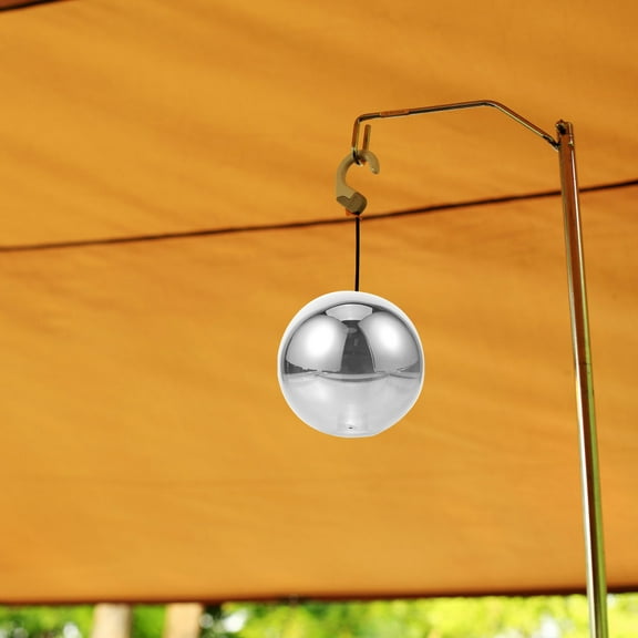 UKCOCO Smoke Gray Ball Glass Lampshade Clear Pendant Lamp Cover Globe Light Fixture Metallic Modern G9 Bulb Floor Lamp Shade