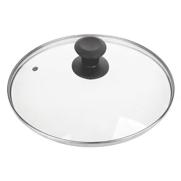 Glass Lid for Frying Pan, Tempered Replacement Cover Compatible with All 11 inches Cookware for Skillets, Round Cast Iron, Cast Aluminium, Stainless Steel Pans &Pots, 272mm/10.7in-291mm/11.46inQ