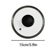 thumbnail image 1 of Glass Lid for Instant Pot,Pressure Cooker Accessories,Replacement Parts for Instant pot,Heat Resistant Silicone Handle and Stainless Steel Rim, 1 of 2