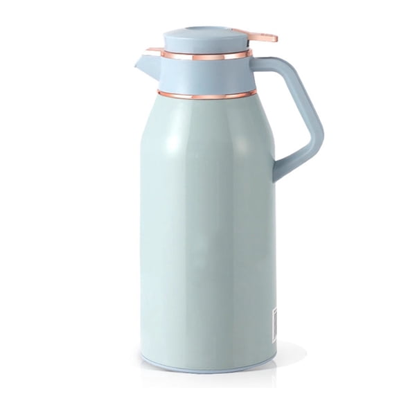 Glass Lined Thermal Carafe,Stainless Steel Milk Jug Thermal Tea Pot,Vacuum Thermal Pot Flask Dispenser for Coffee,Keep 12 Hours Hot,24 Hours Cold