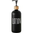 thumbnail image 1 of Glass Lotion Dispenser,Refillable Matte Black Hand Lotion Dispenser Suitable for Bedroom,Body or Hand Lotion Bottle Rustic Bedroom Decor (Black-Lotion), 1 of 6