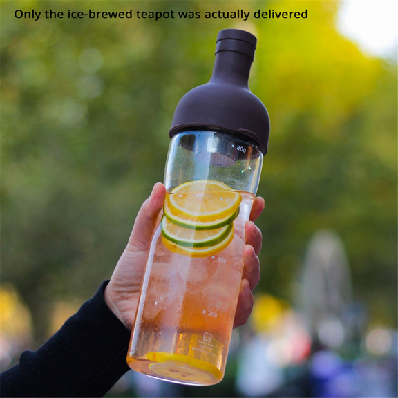 Glass Manual Cold Brew Coffee Machine Portable Cold Brew Coffee Pot Make Iced Coffee and Fruit Tea in Summer 800ML,1 * cold brew coffee pot