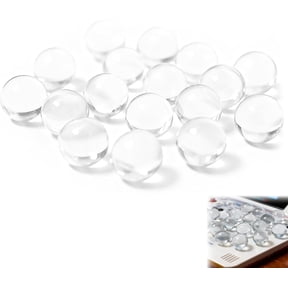 Glass Marbles 20PCS 10mm Clear Solid Round Marble Beads Mini Marbles for Games Pinball Machine Vase & Fish Tank Fillers for Home Decoration