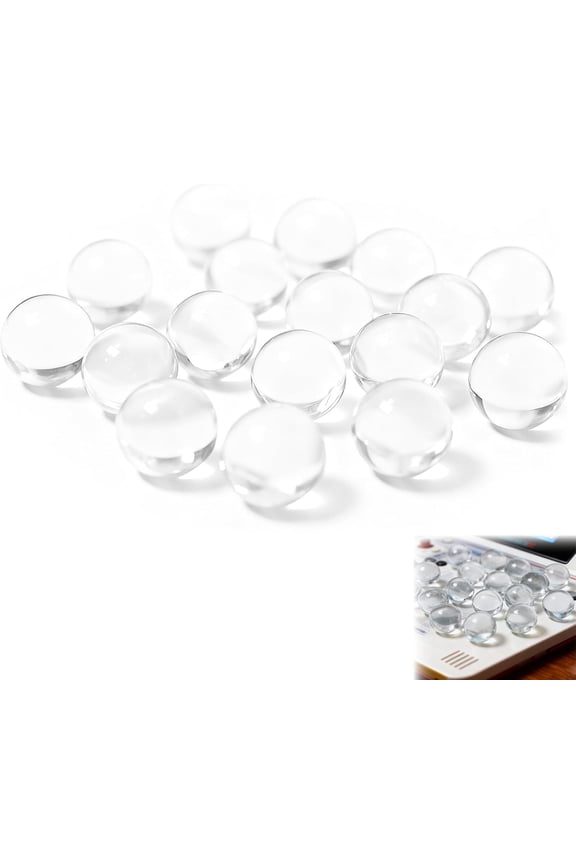 Glass Marbles 20PCS 10mm Clear Solid Round Marble Beads Mini Marbles for Games Pinball Machine Vase & Fish Tank Fillers for Home Decoration