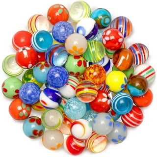 1 30 Pcs RED Color 25mm Semi Transparent Solid Glass Game Marbles Marble 30  of RED Color Total 30 Marbles 