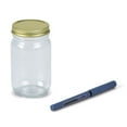 thumbnail image 1 of Glass Mason Jar, 1/2 Pint, Glass Jar With Lid, 1 of 1