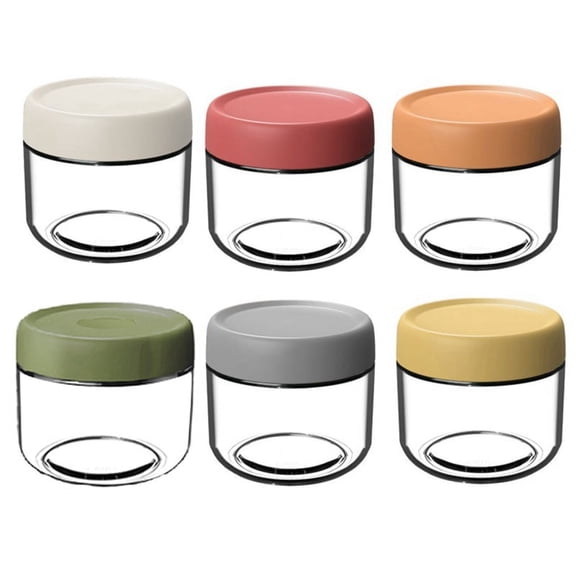 Glass Mason Jars for Overnight Oats with Lids in Vibrant Colors Storage Stackable Yogurt Containers Sealed Jars 300ml
