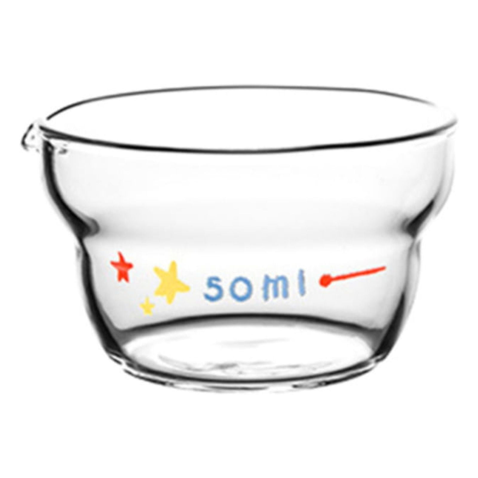 Glass Measuring Cup,1.75oz Premium Borosilicate Glass Cup,Lovely V-Shaped  Spout Glass Bowls,Baking Cooking Egg-Beating Supplies,Glass Measuring Cup  ...