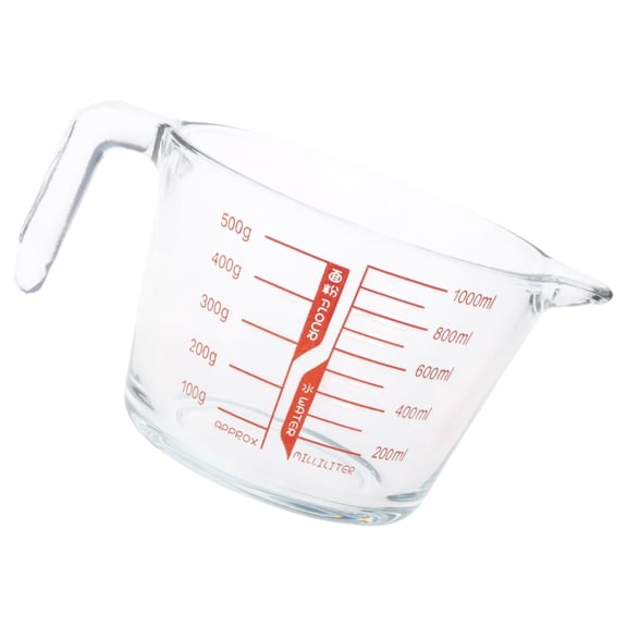 Glass Measuring Cup With Clear Measurement Lines Perfect For Baking Cooking And Preparation Heatproof Kitchen Tool