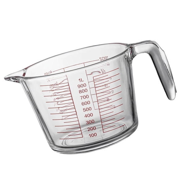 Glass Measuring Cup With Clear Measurement Lines Perfect For Baking Cooking And Preparation Heatproof Kitchen Tool